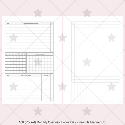 100: Monthly Overview w/ Focus & Bills Mo2P