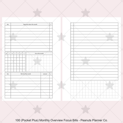 100: Monthly Overview w/ Focus & Bills Mo2P
