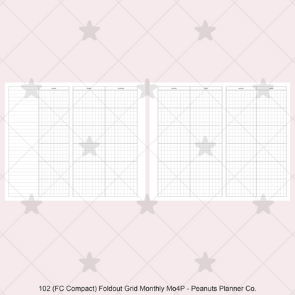 102: Foldout Grid Monthly Mo4P Mo2P