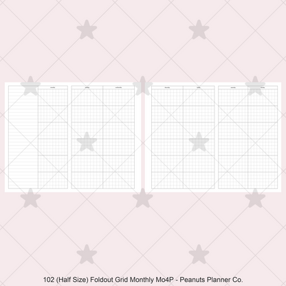 102: Foldout Grid Monthly Mo4P Mo2P