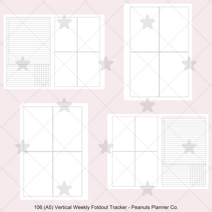 106: Vertical Weekly Foldout w/ Tracker Wo2P