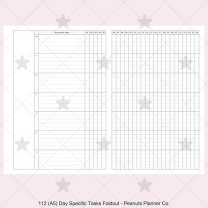 112: Day Specific Tasks Foldout