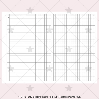 112: Day Specific Tasks Foldout