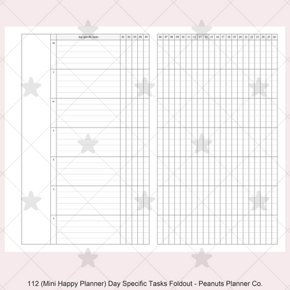 112: Day Specific Tasks Foldout