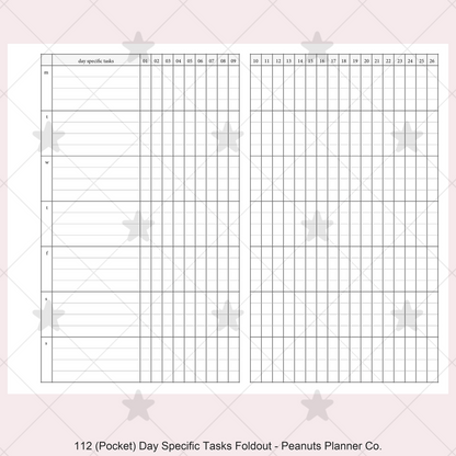 112: Day Specific Tasks Foldout