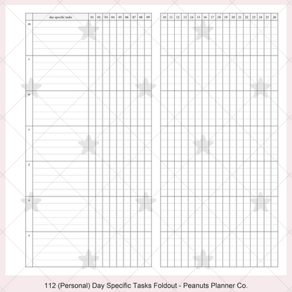 112: Day Specific Tasks Foldout
