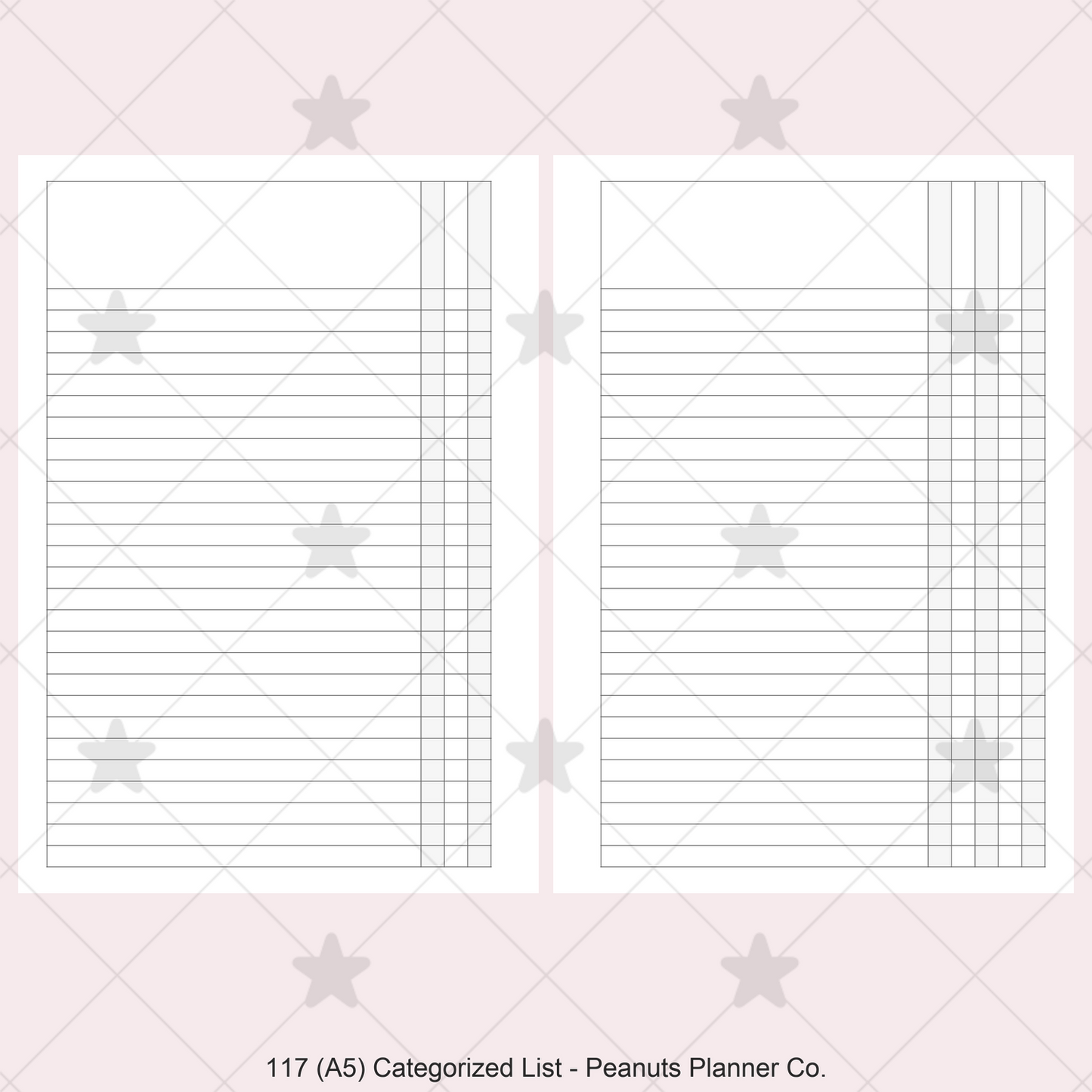 117: Categorized List