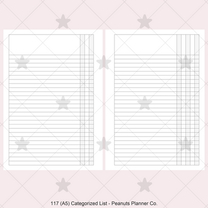 117: Categorized List