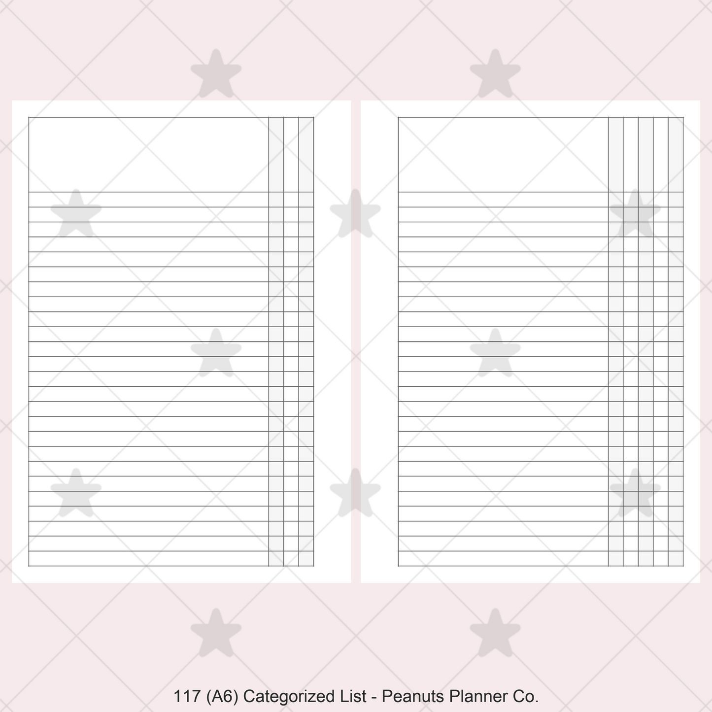 117: Categorized List