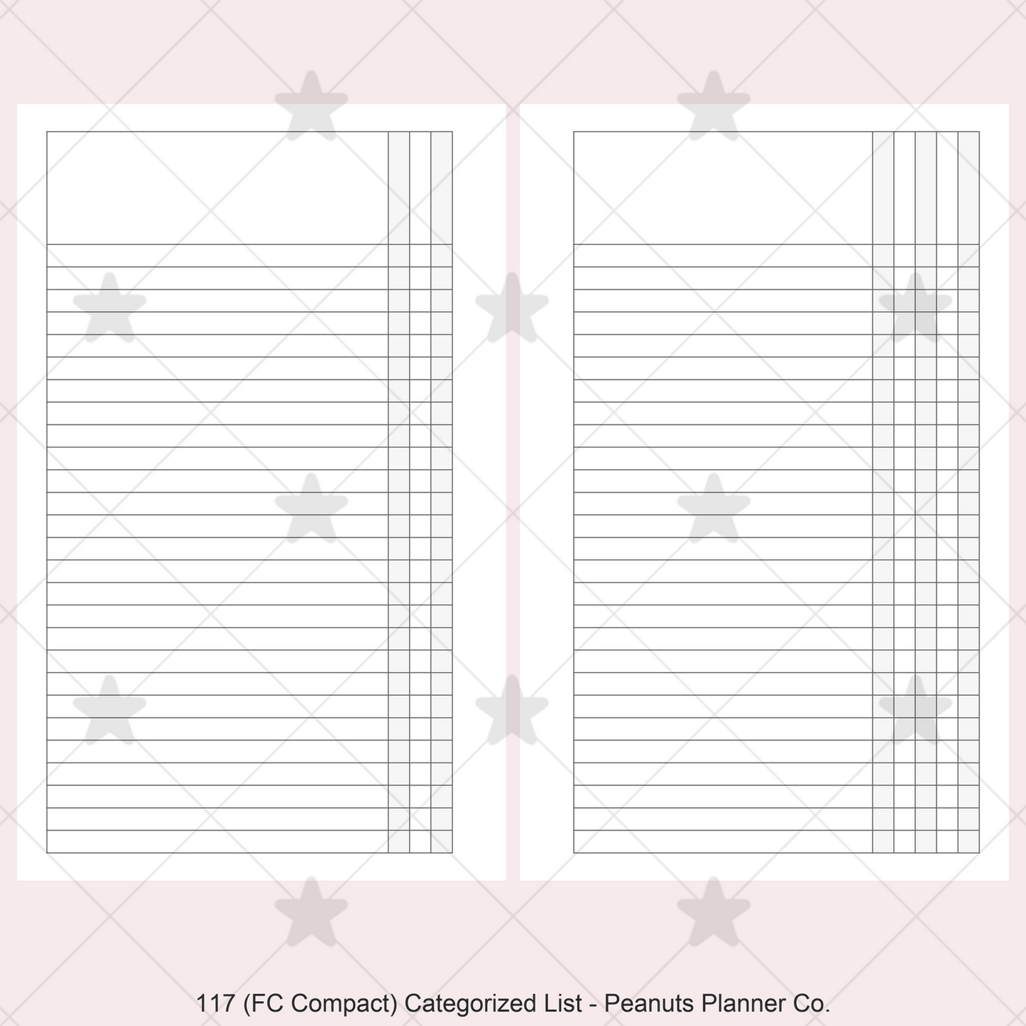 117: Categorized List