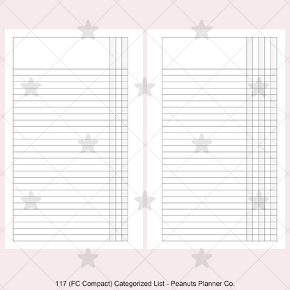 117: Categorized List
