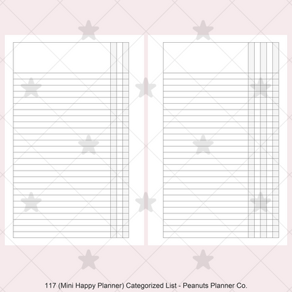 117: Categorized List