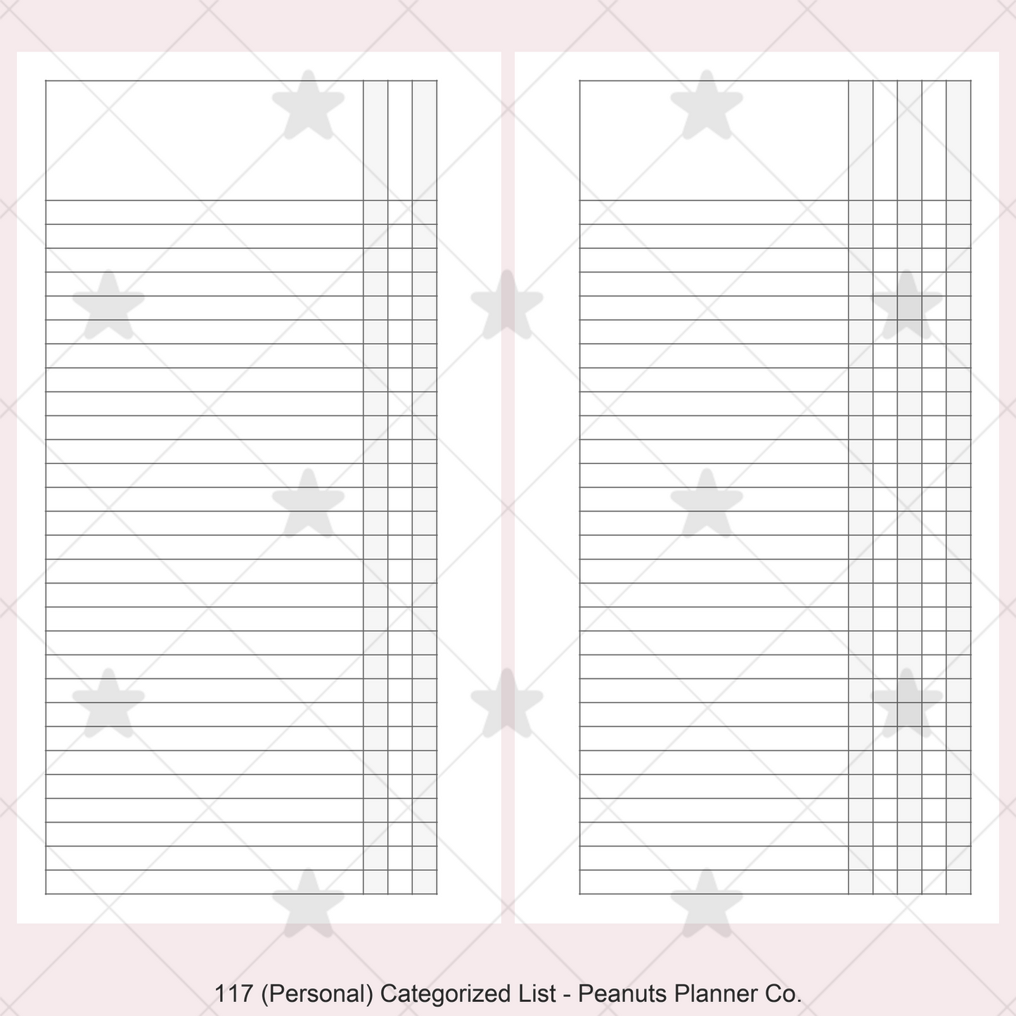 117: Categorized List