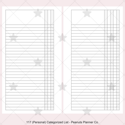 117: Categorized List