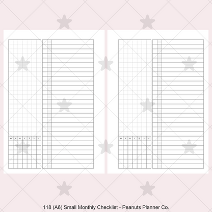 118: Small Monthly w/ Checklist