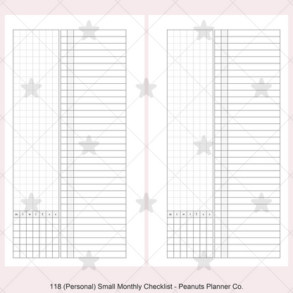118: Small Monthly w/ Checklist
