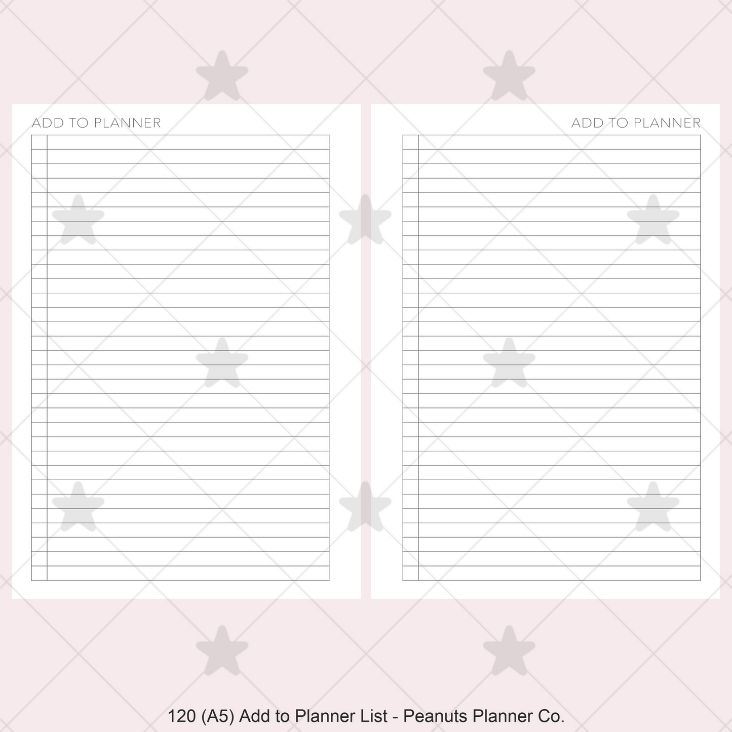 120: Add to Planner List