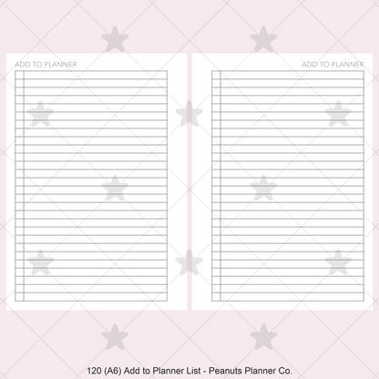 120: Add to Planner List