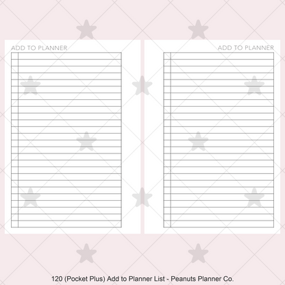 120: Add to Planner List