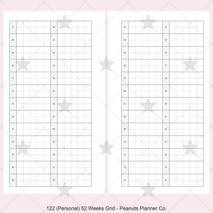 122: 52 Weeks Grid