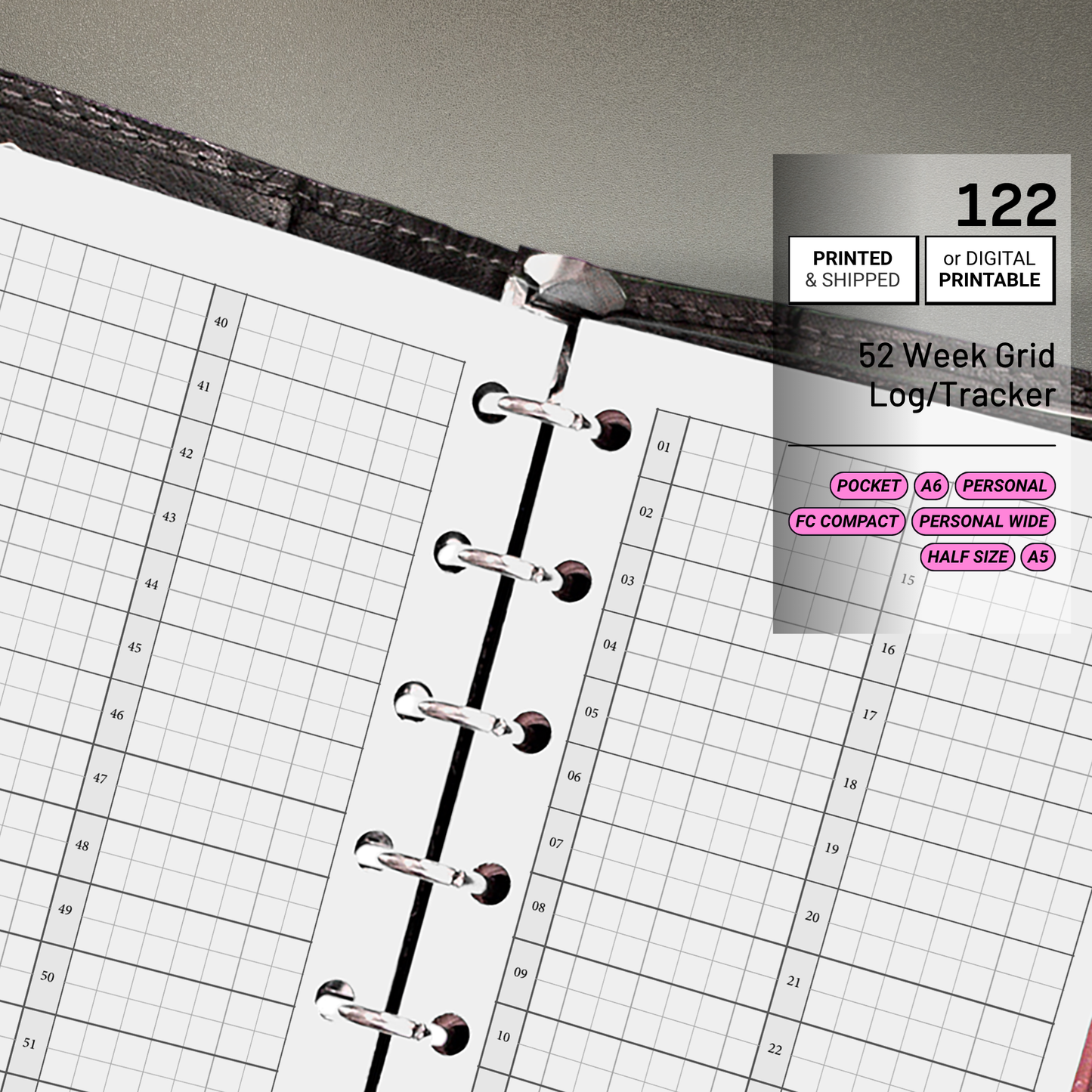 122: 52 Weeks Grid