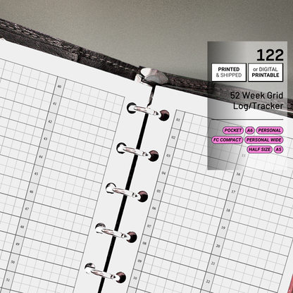 122: 52 Weeks Grid
