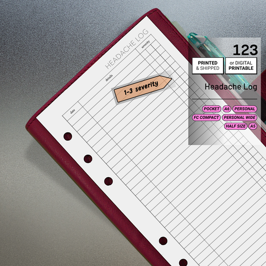 123: Headache Tracker