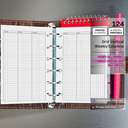 124: Vertical Weekly Grid Columns Wo2P