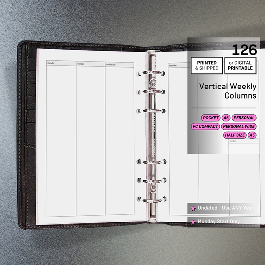 126: Vertical Weekly Columns Wo2P