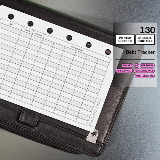 130: Debt Payment Snowball Tracker