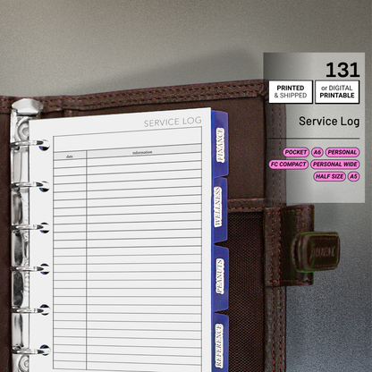 131: Service Log