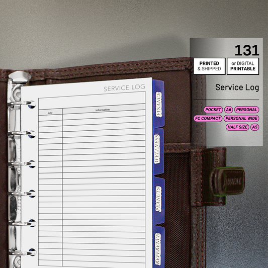 131: Service Log