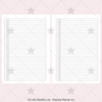 133: Monthly List Mo1P