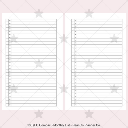 133: Monthly List Mo1P