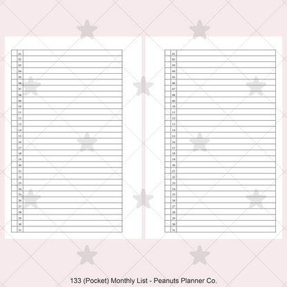 133: Monthly List Mo1P
