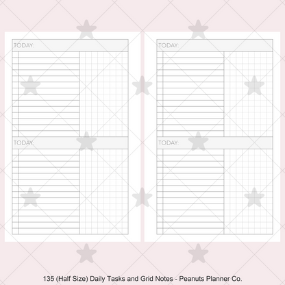 135: Daily Tasks & Grid Notes 2Do1P