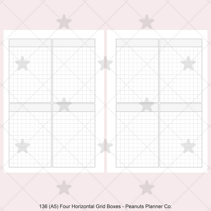 136: Four Vertical Grid Boxes