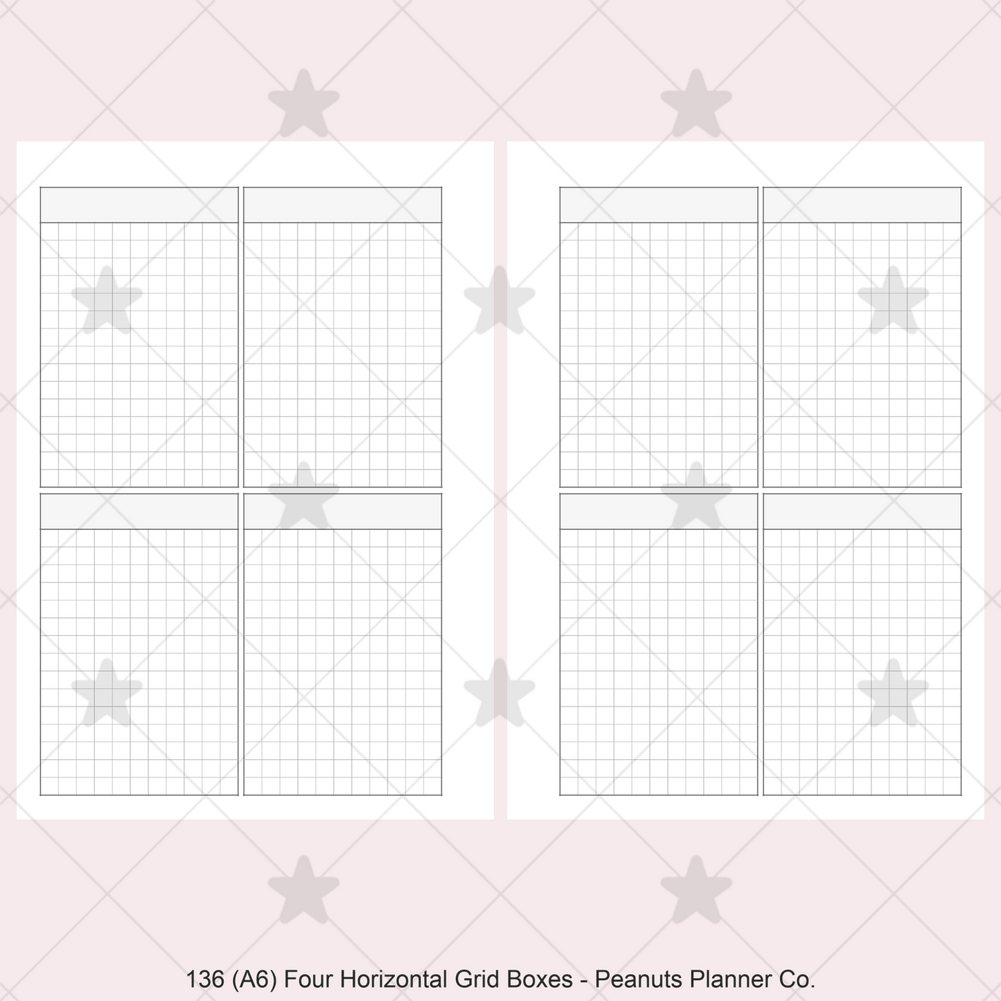 136: Four Vertical Grid Boxes