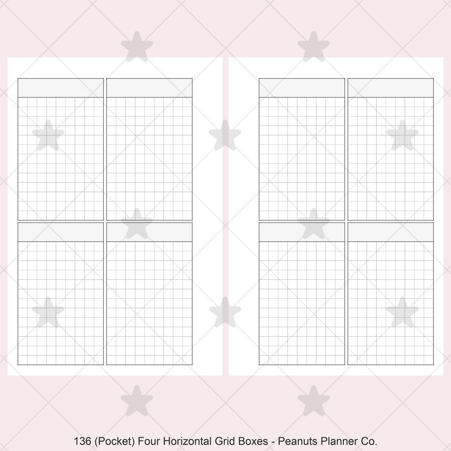 136: Four Vertical Grid Boxes