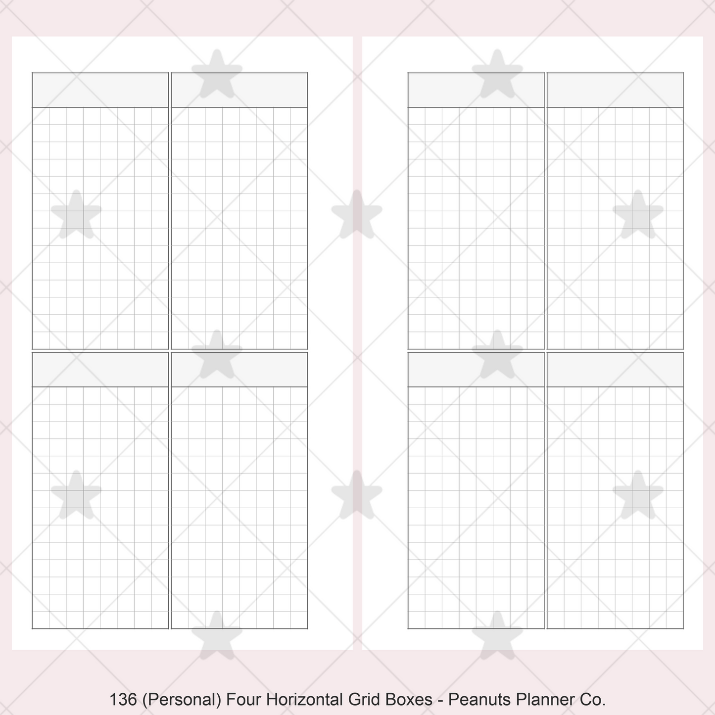 136: Four Vertical Grid Boxes