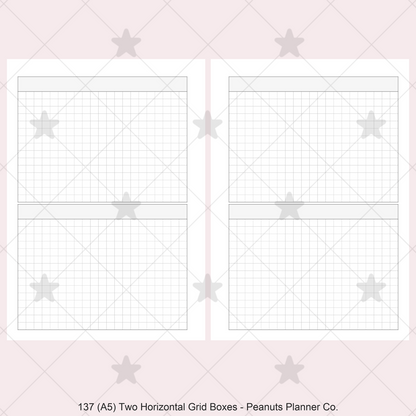 137: Two Horizontal Grid Boxes