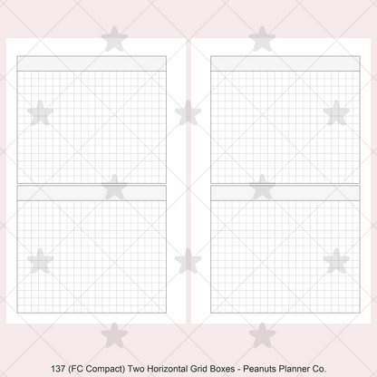 137: Two Horizontal Grid Boxes