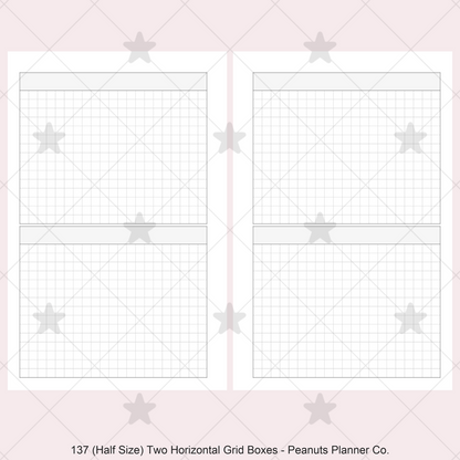 137: Two Horizontal Grid Boxes
