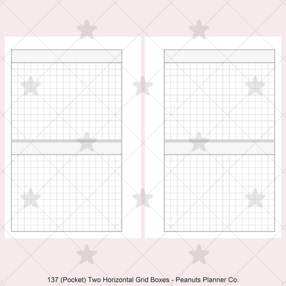 137: Two Horizontal Grid Boxes
