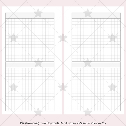 137: Two Horizontal Grid Boxes