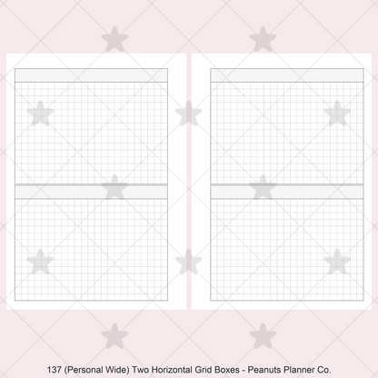 137: Two Horizontal Grid Boxes
