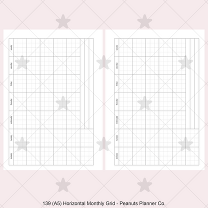 139: Horizontal Monthly Mo1P Grid