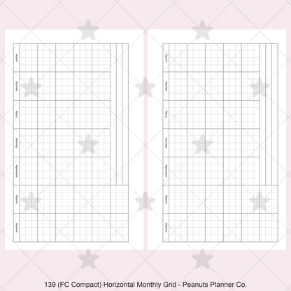 139: Horizontal Monthly Mo1P Grid