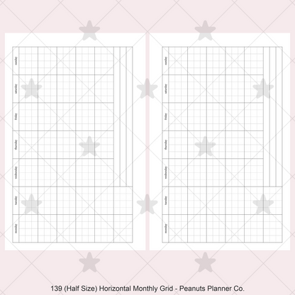139: Horizontal Monthly Mo1P Grid