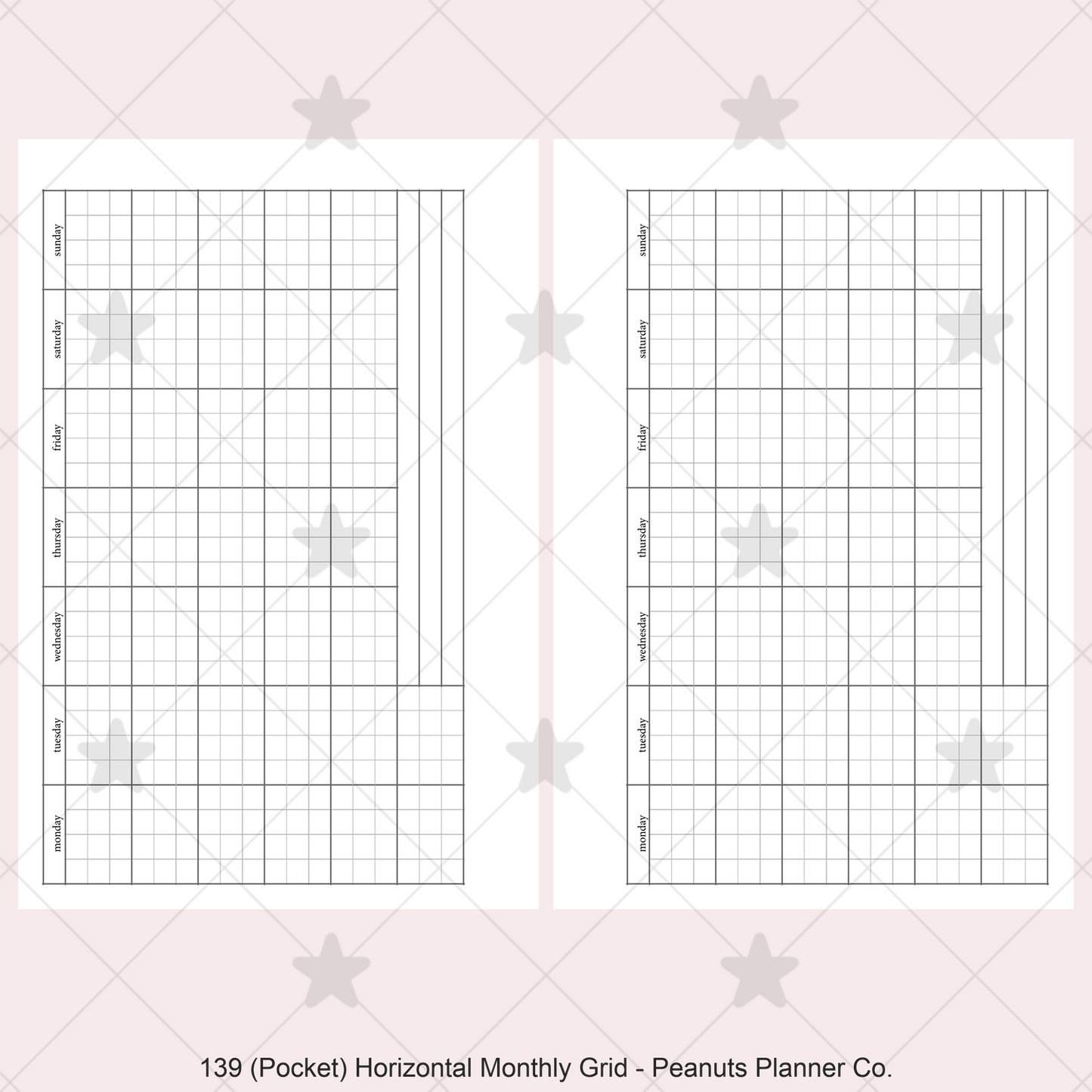 139: Horizontal Monthly Mo1P Grid